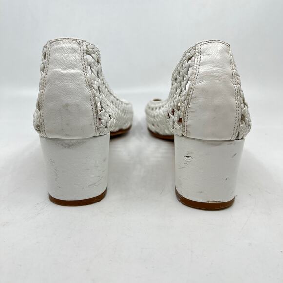 Spanish Woven Leather Block Heels - Picture 3 of 8